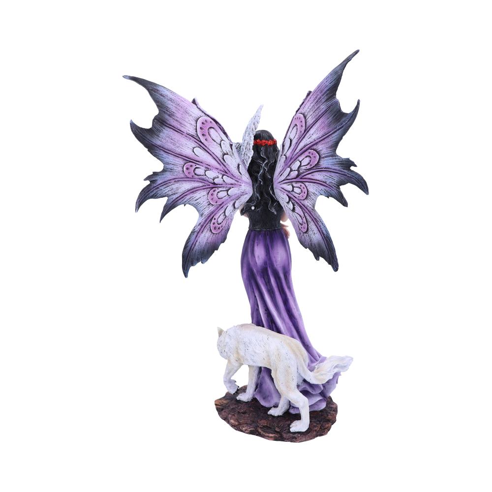 Amethyst Companions Purple Wolf and Owl Fairy Companion Figurine