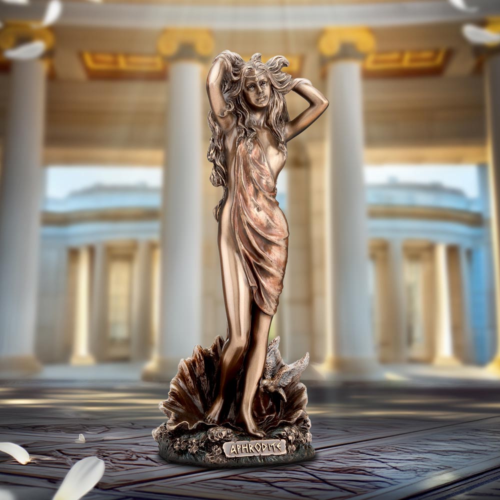 Aphrodite Goddess of Love Bronze Figurine