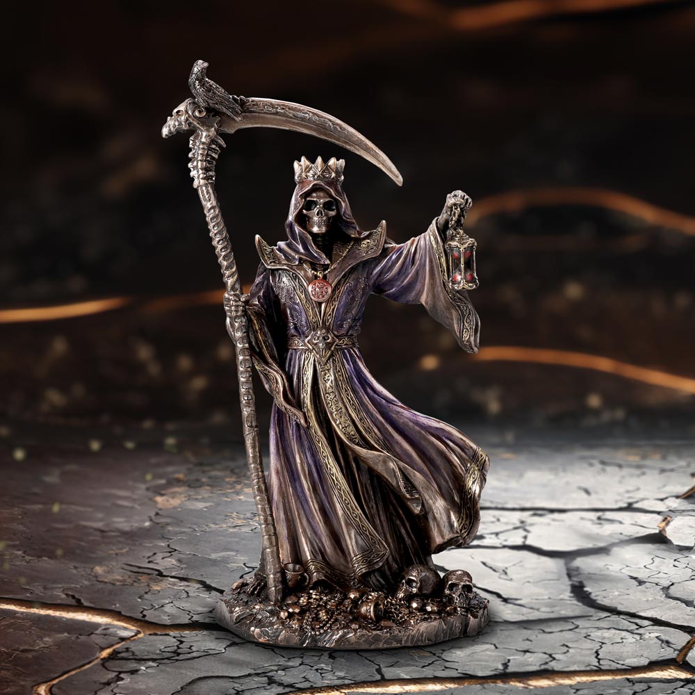 Deathly Crown King Skeletal Reaper Figurine
