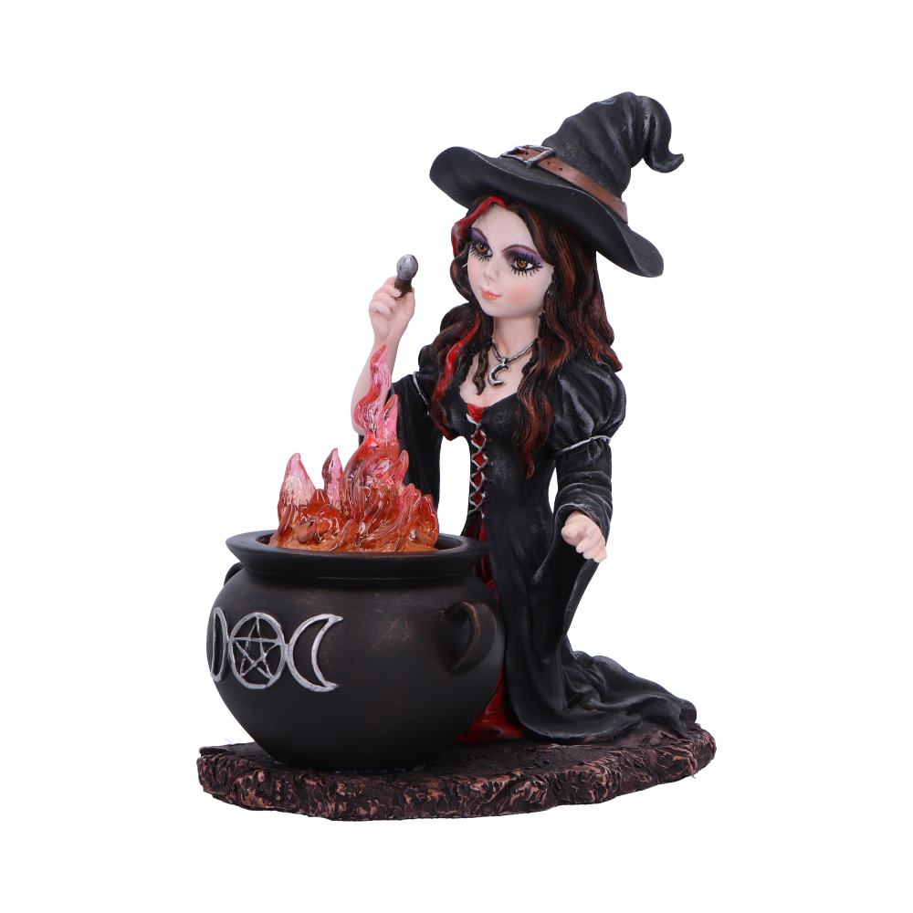Althea Witch figurine with Flame Cauldron