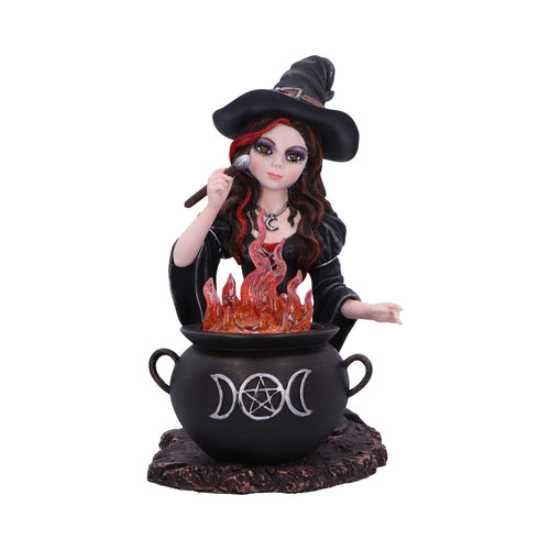 Althea Witch figurine with Flame Cauldron