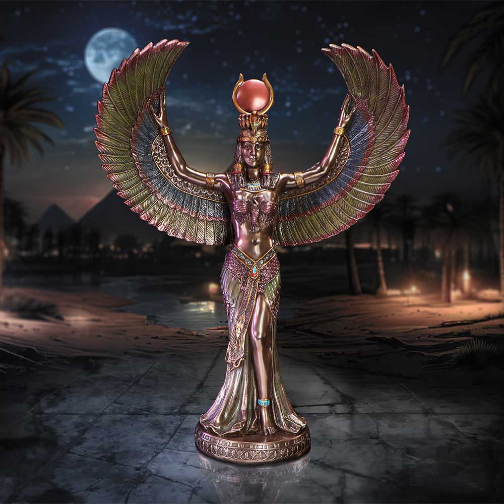 Graceful Isis Figurine Embodiment of Magic, Wisdom, and Divinity