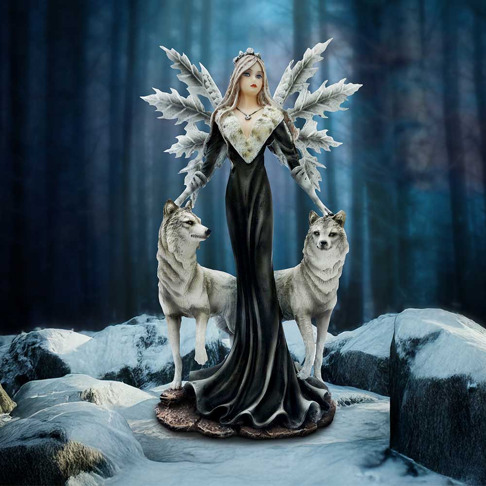 Protector of the Pack Mystical Wolf Guardian Figurine