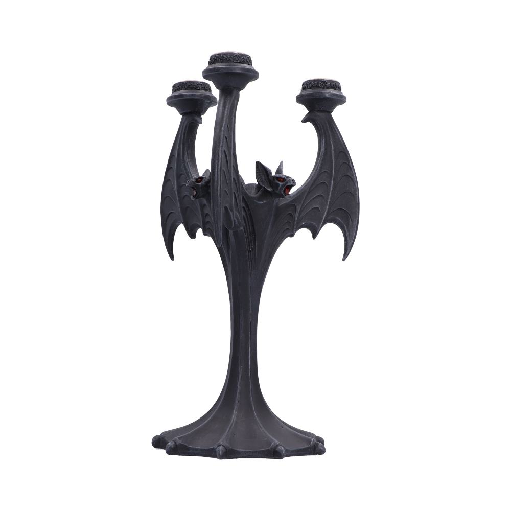 Nocturnal Flame Bat Candle Holder 28cm