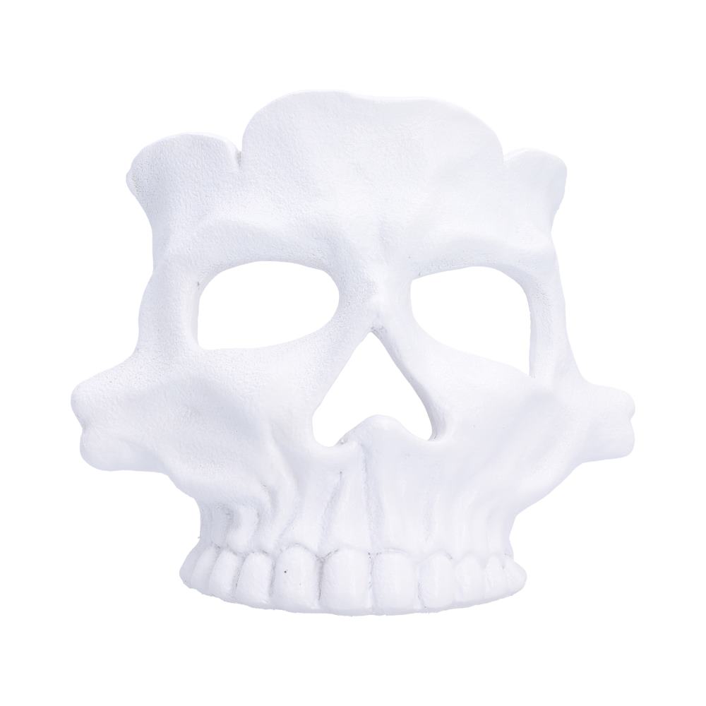 Skull Tea Light Holder in White 11.8cm