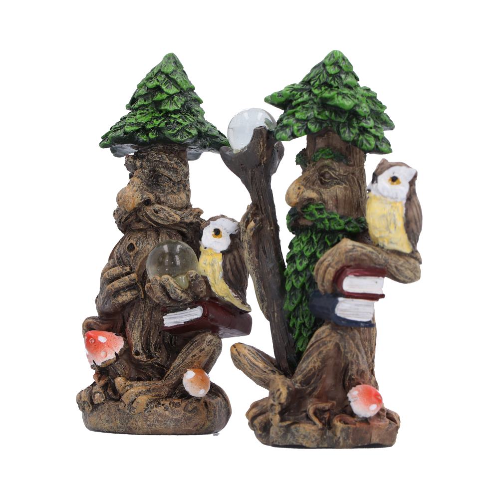 Ancient Scholars Set of 2 Tree Figurines 8.3cm