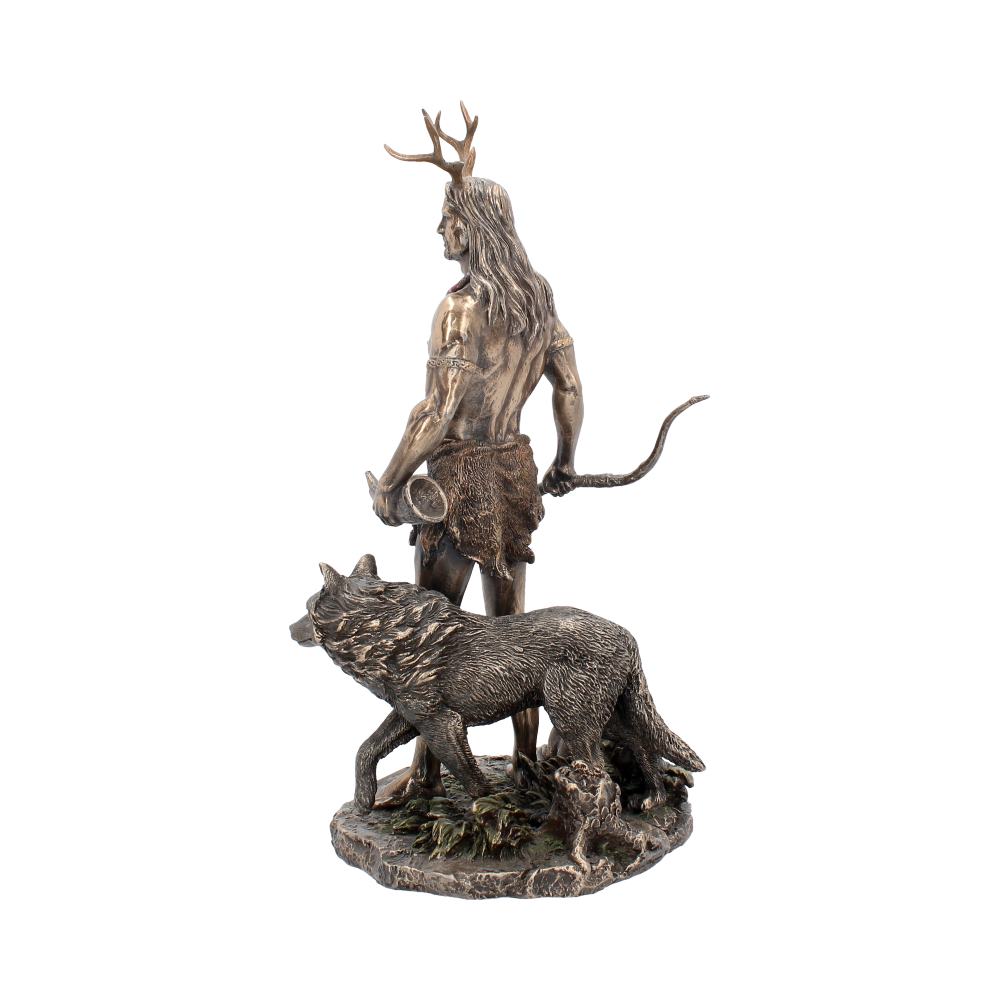 Herne and Animals Folklore Bronzed Figurine