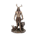 Herne and Animals Folklore Bronzed Figurine