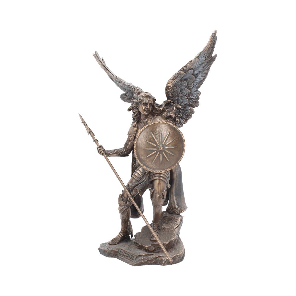 Bronzed Archangel Raphael Religious Warrior 35cm