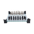 Raised Fantasy Vampire & Werewolf Chess Set With Corner Towers 43cm