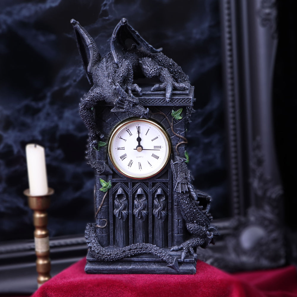 Duelling Dragons Clock Dragon Ivy Mantel Clock