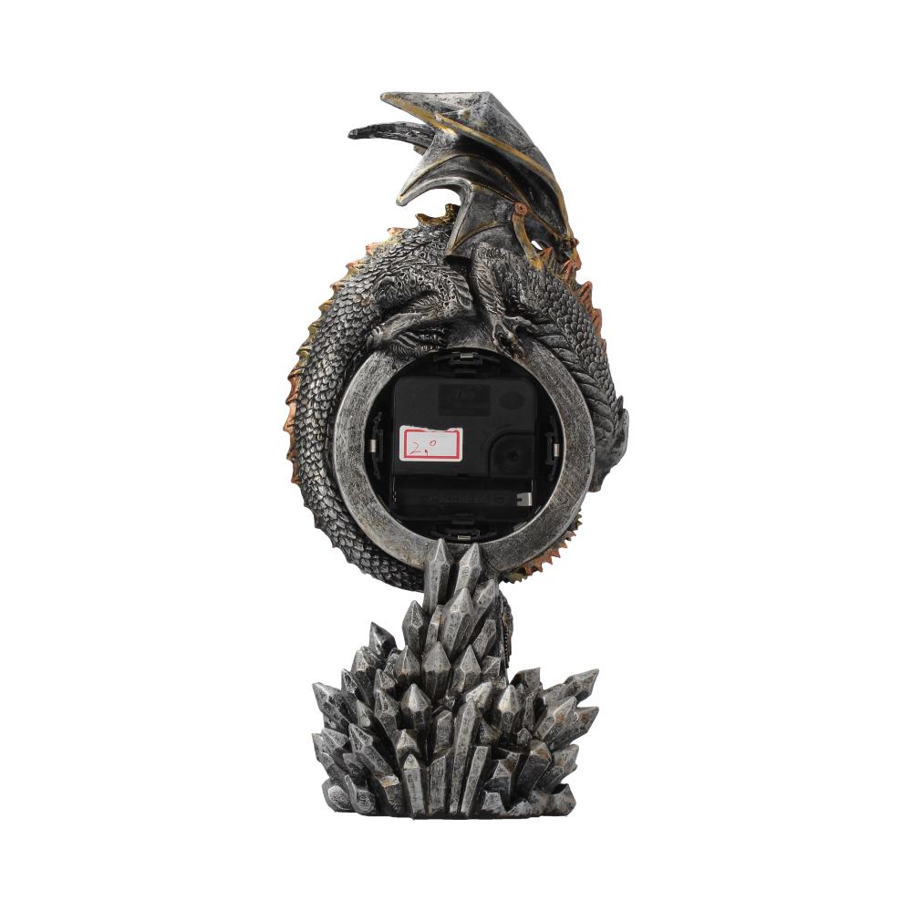 Clockwork Reign Steampunk Dragon Mantel Clock