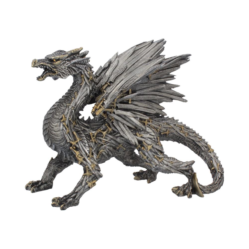 Swordwing Dragon Figure Forged From The Blades Of Enemies 29.5cm