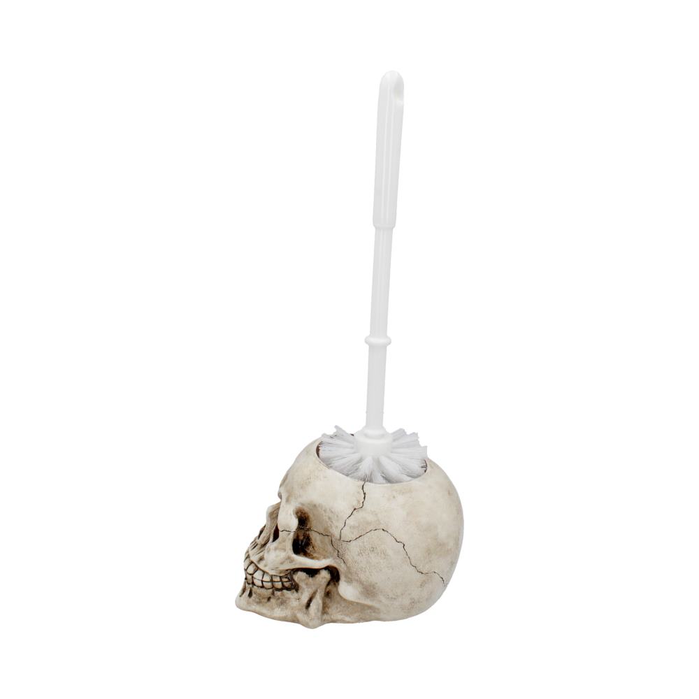 Brush with Death Skull Toilet Brush Holder 16.4cm
