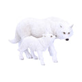 Winter Offspring Mother and Wolf Pup Ornament
