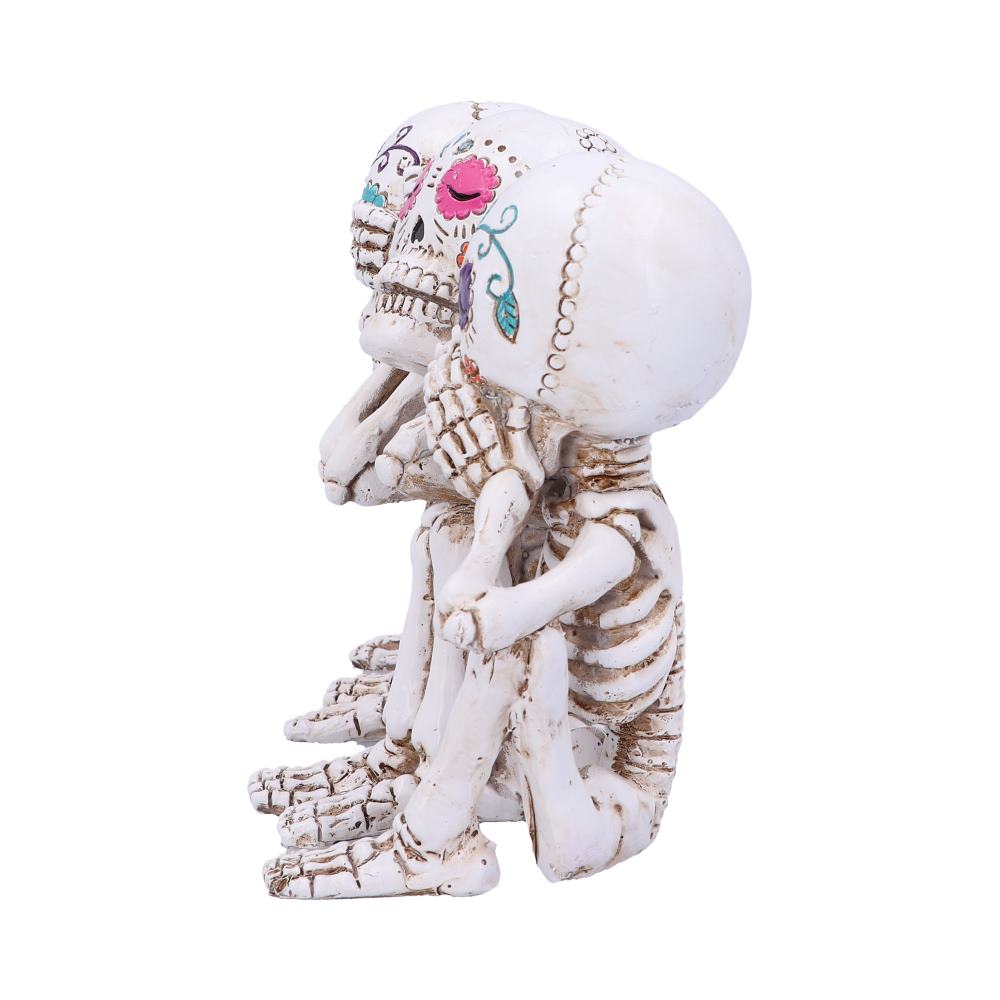 Three Wise Calaveras Skeleton Figurine 20.3cm