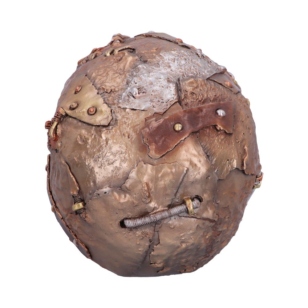 Bronze Scrapped Skull Steampunk Scrap Skeleton Figurine