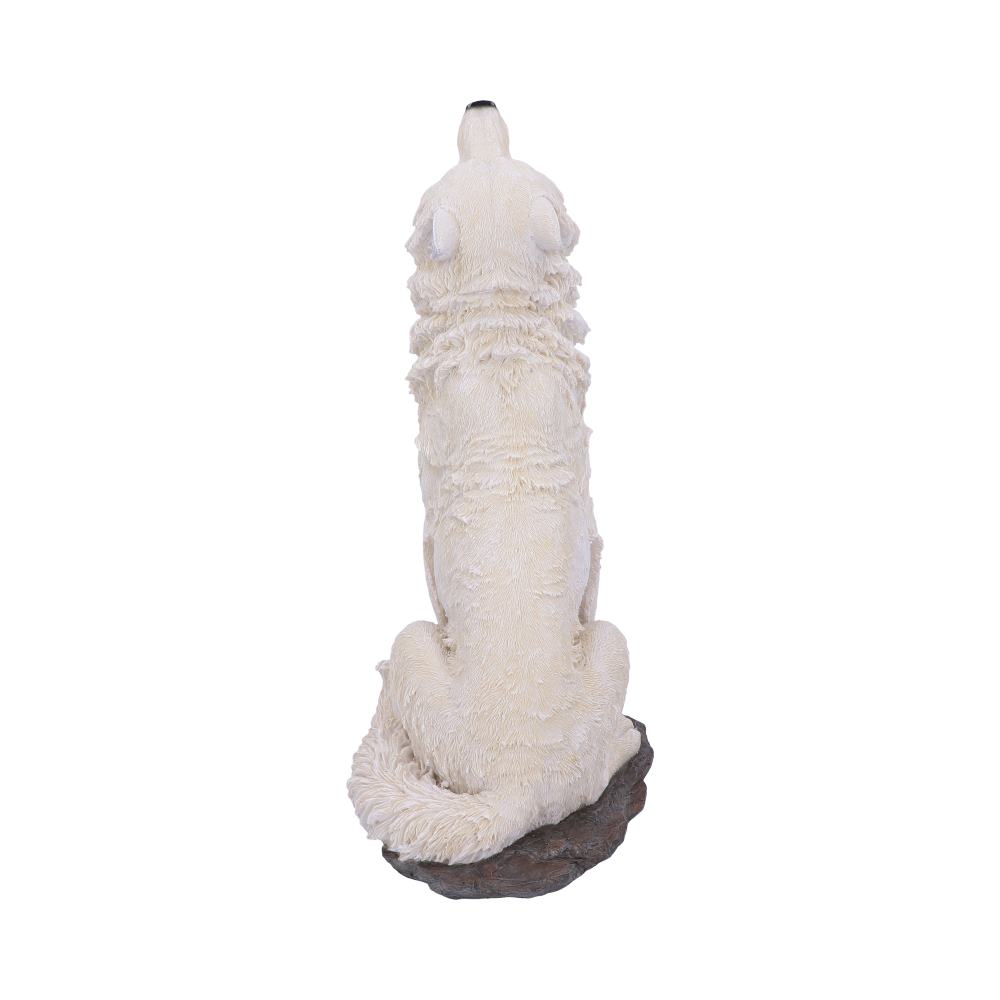 Storms Cry Howling White Wolf Figure 41.5cm