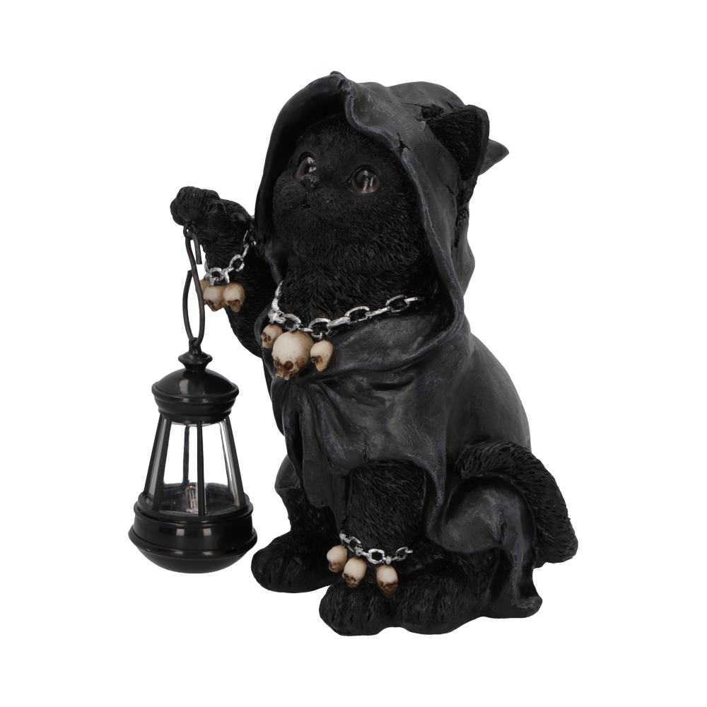 Reapers Feline Lantern Grim Reaper Cat Figurine 18.5cm