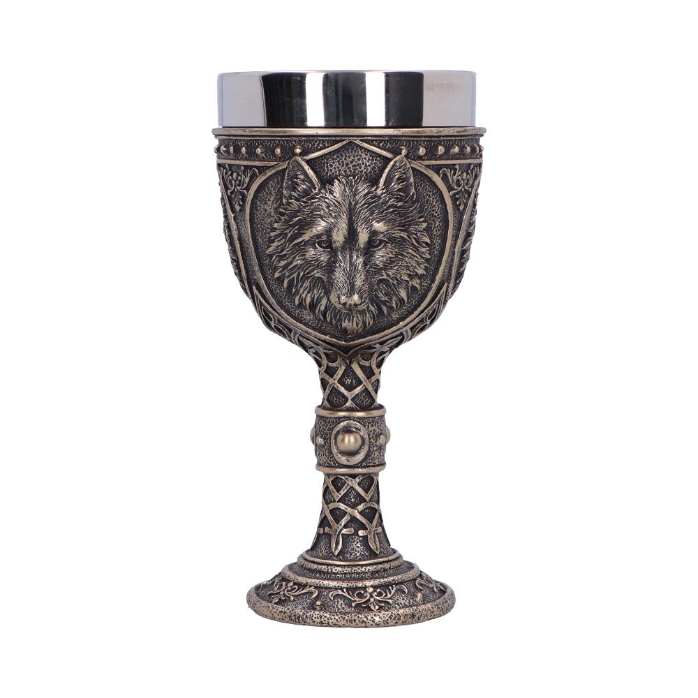 Wild Thirst Medieval Wolf Chalice 20cm