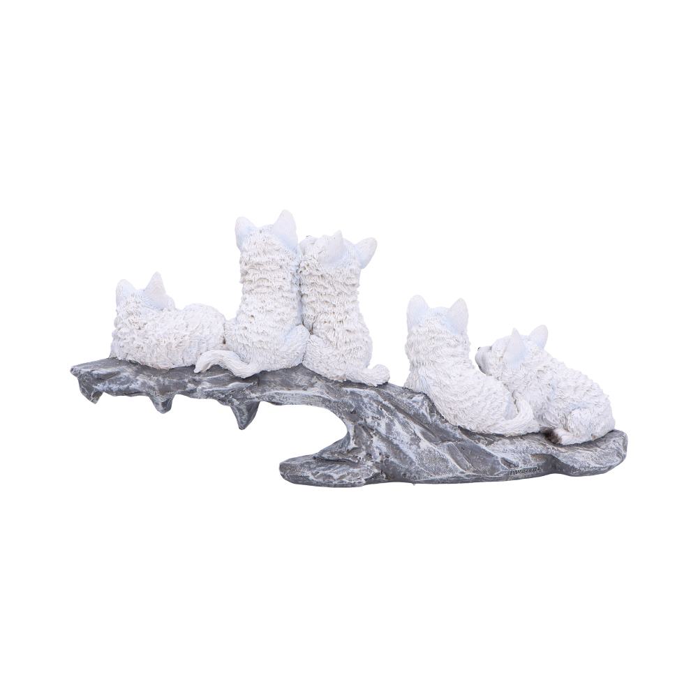 Winter Litter White Wolf Ornament