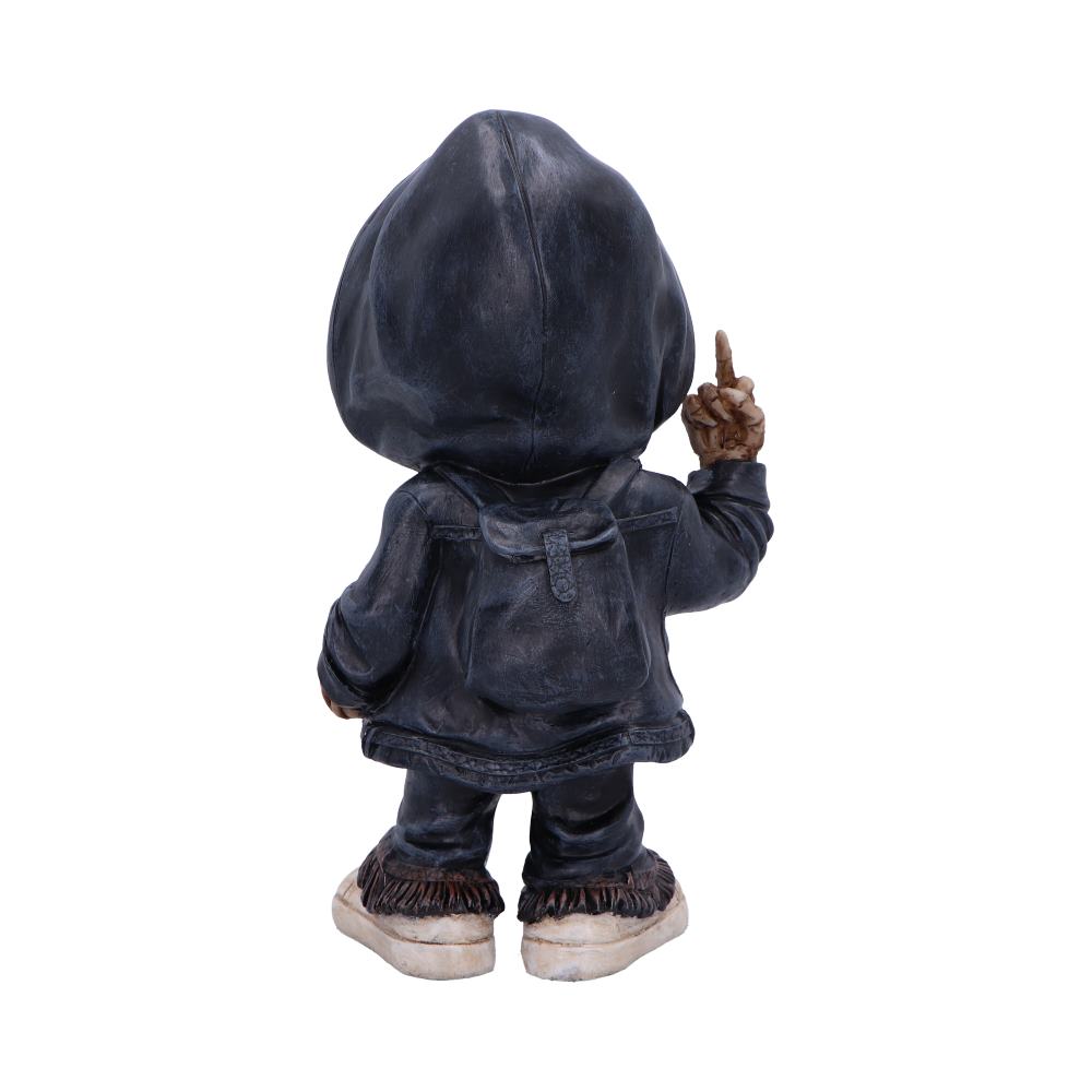 Flip the Bird A Bold and Rebellious Street Art Inspired Reaper Figurine