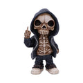 Flip the Bird A Bold and Rebellious Street Art Inspired Reaper Figurine