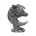 Celtic Crescent Wolf and Moon Ornament