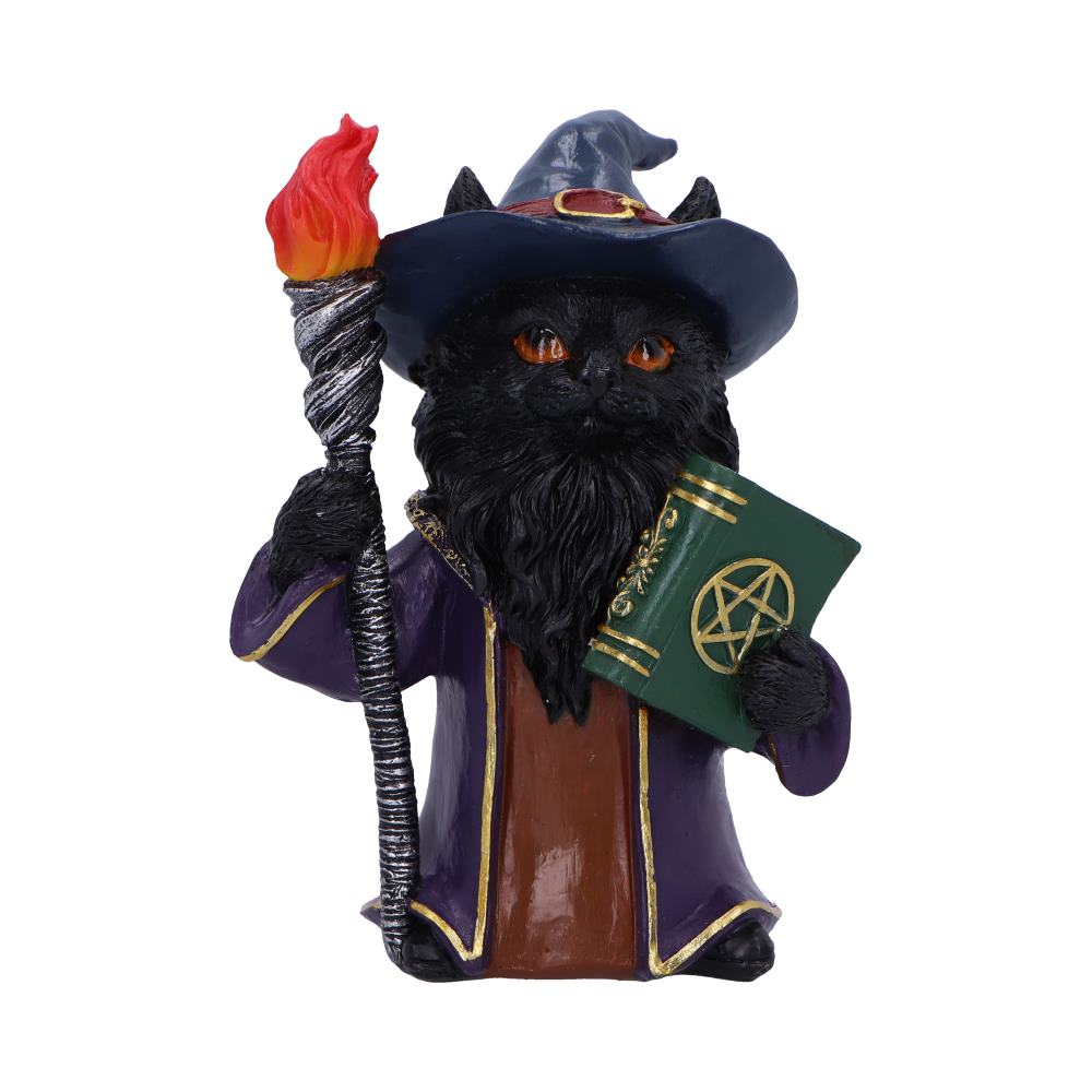 Magnus Fantasy Wizard Cat Figurine