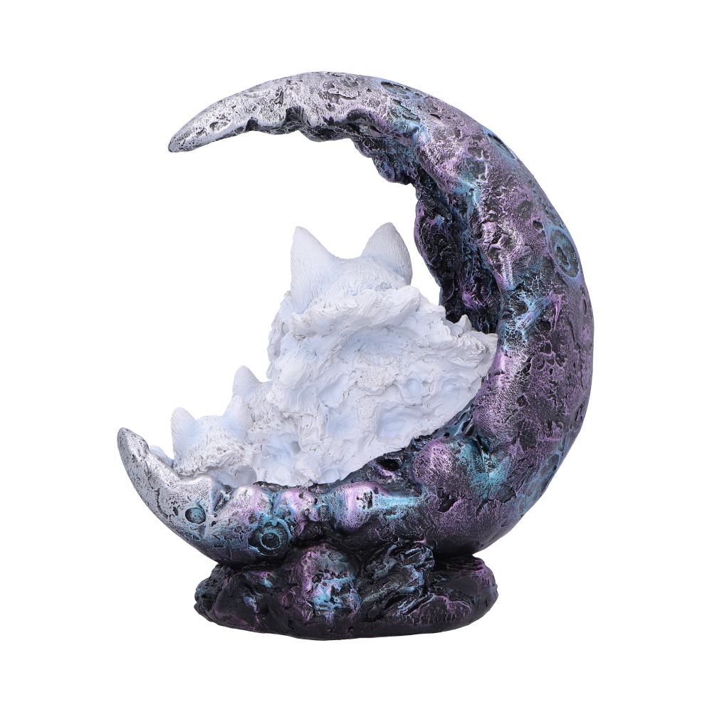 Winter Moon Wolf Ornament with LED