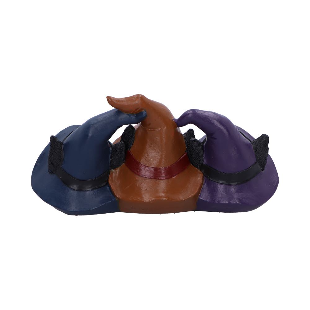 Trio of Mischief Witches Cats Figurine