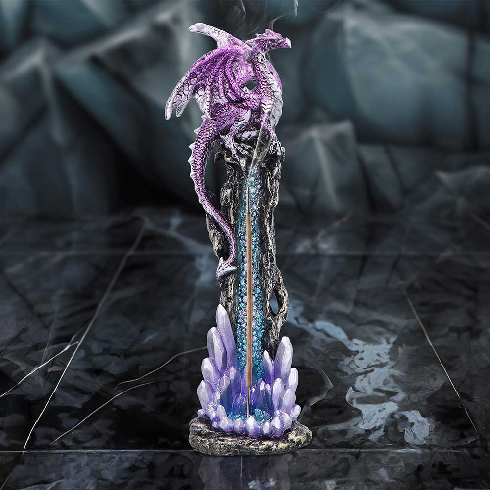 Mythic Crystal Dragon Incense Stick Holder