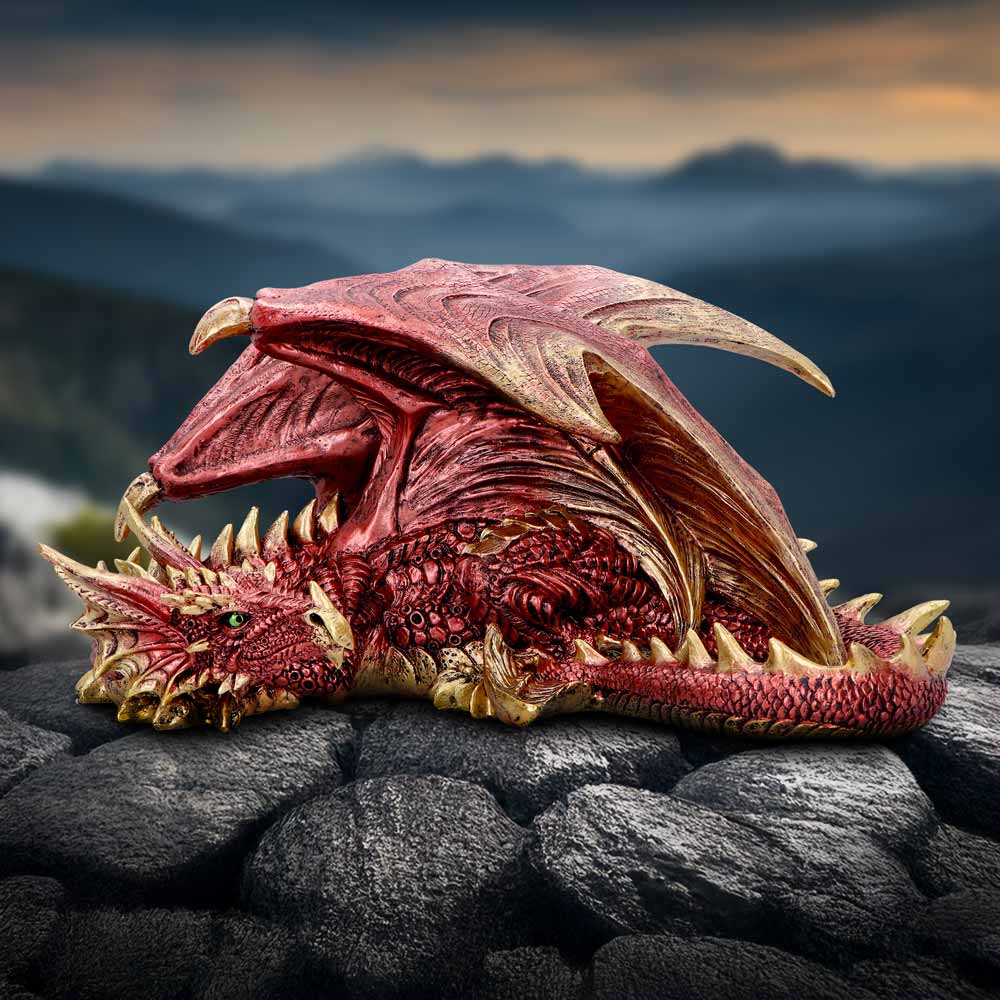 Aaden Sleeping Dragon Figurine 16.3cm