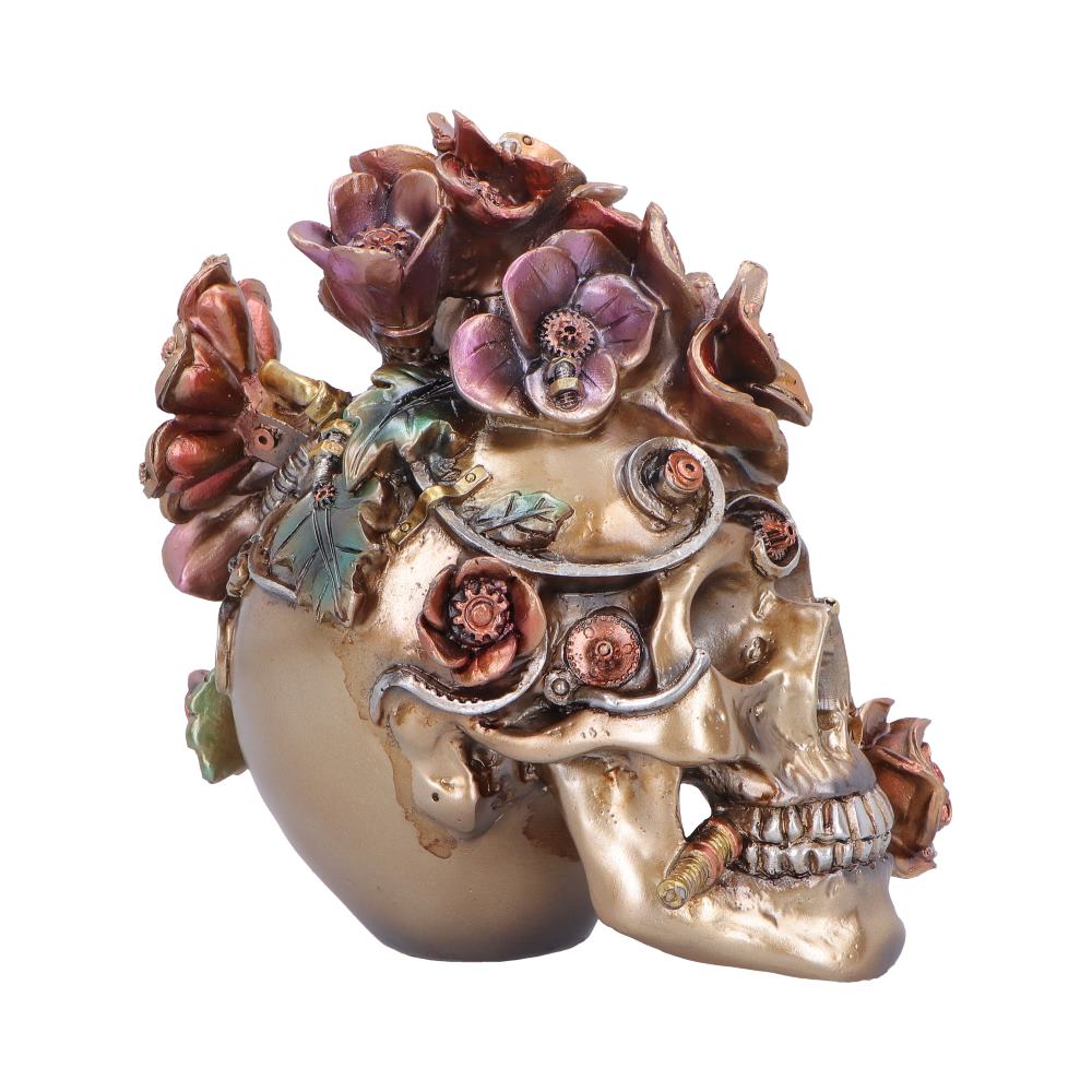 Clockwork Bloom Steampunk Skull 16cm