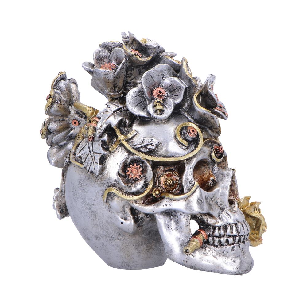 Clockwork Bloom Steampunk Skull 16cm