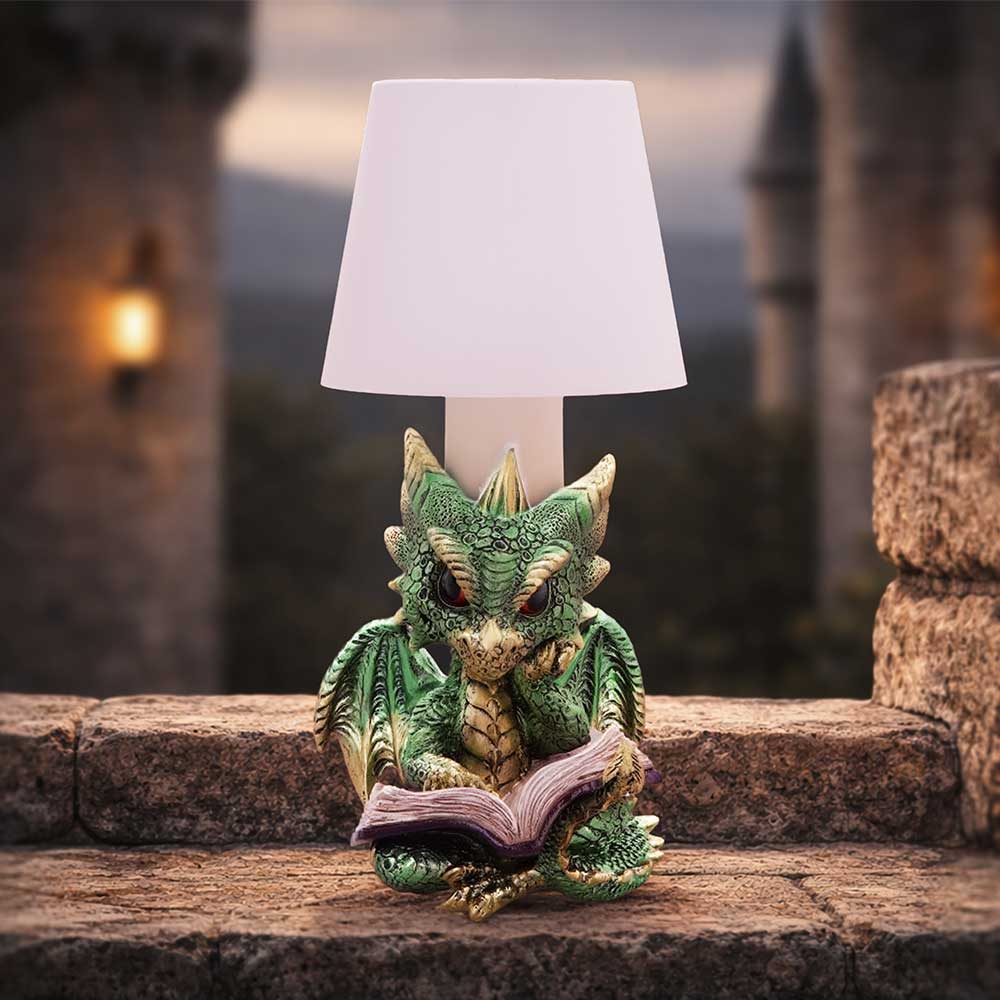 Green Book Dragon Lamp 24.4cm