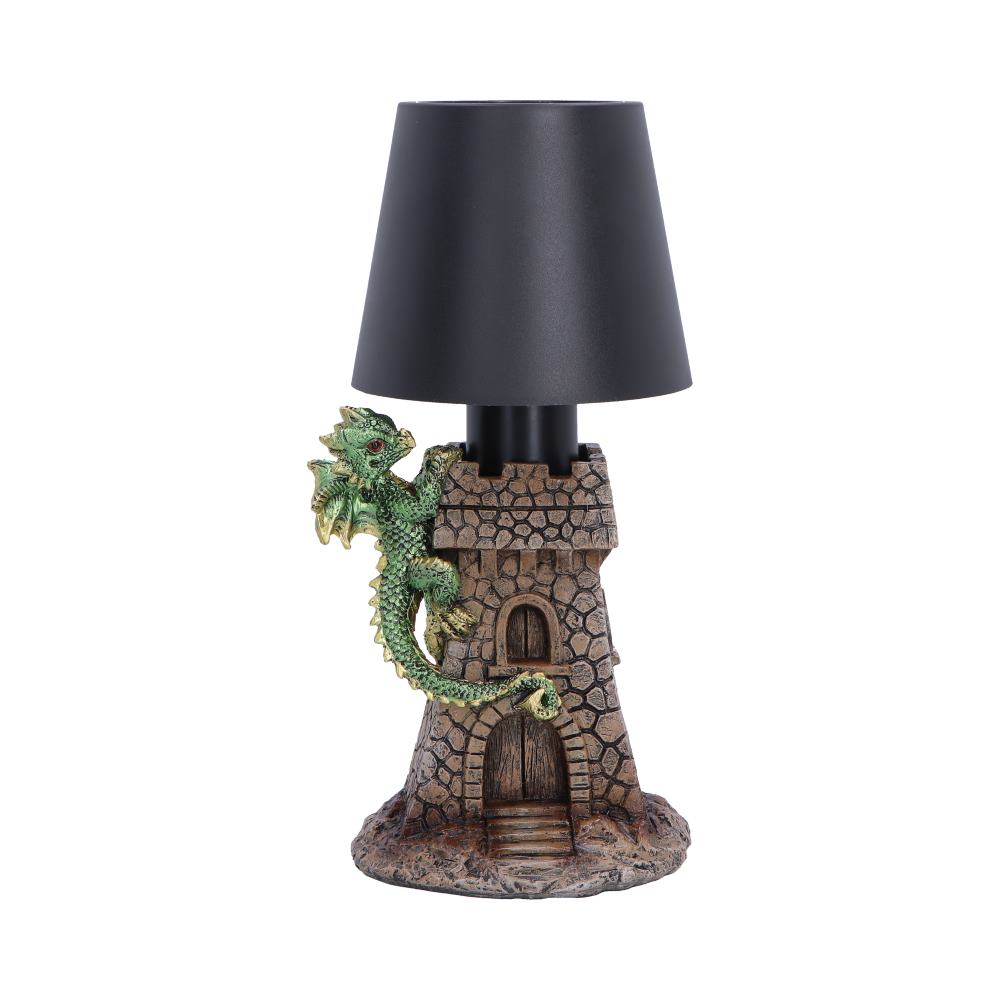 Green Dragon Castle Lamp 24.4cm