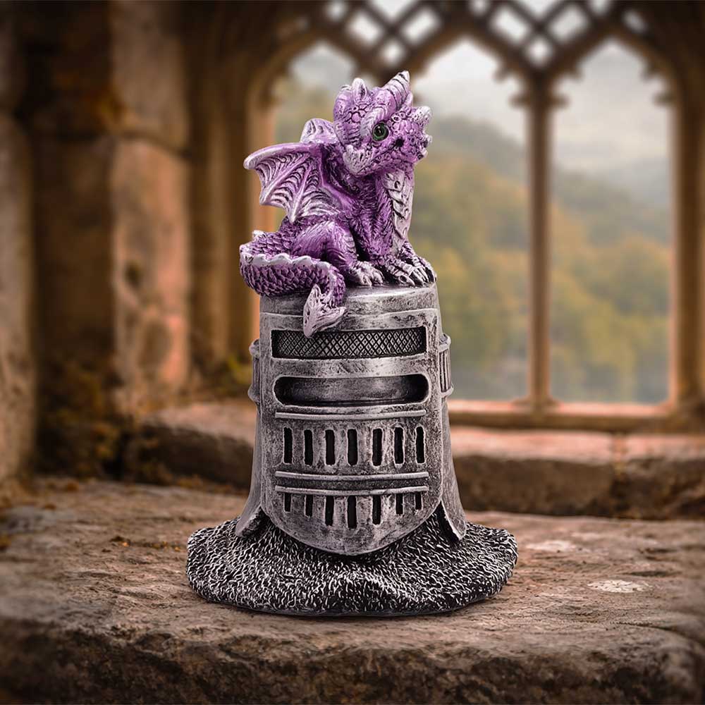 Purple Dragon on Knight Helmet 12.7cm