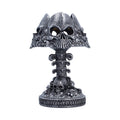 Gothic Skull Lamp Silver 22.6cm