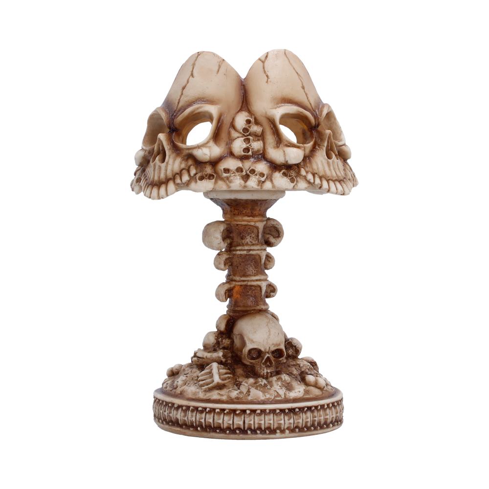 Gothic Skull Lamp Bone 22.6cm