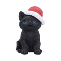 Black Cat with Santa Hat 18cm