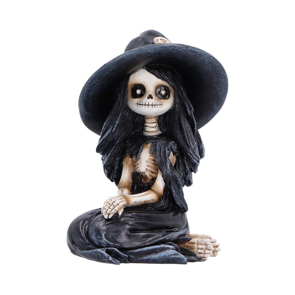 Skeleton Witch Girl Sitting on Knees 8.8cm