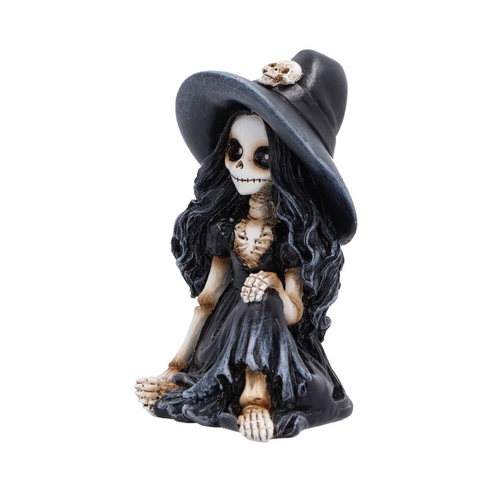 Skeleton Witch Girl Sitting 8.8cm