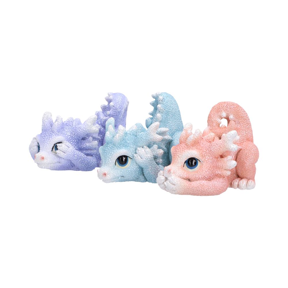 Three Wise Coralscale Dragonlings Figurines 5.8cm