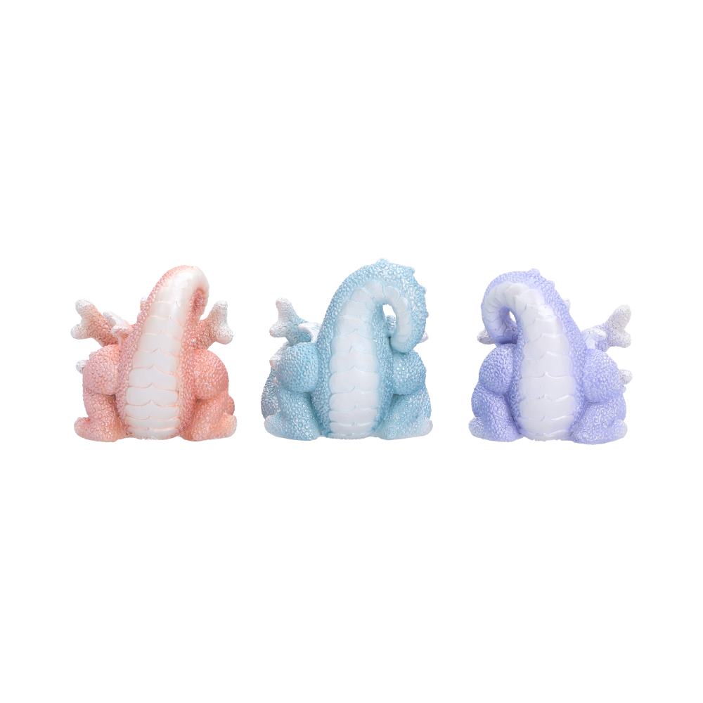 Three Wise Coralscale Dragonlings Figurines 5.8cm