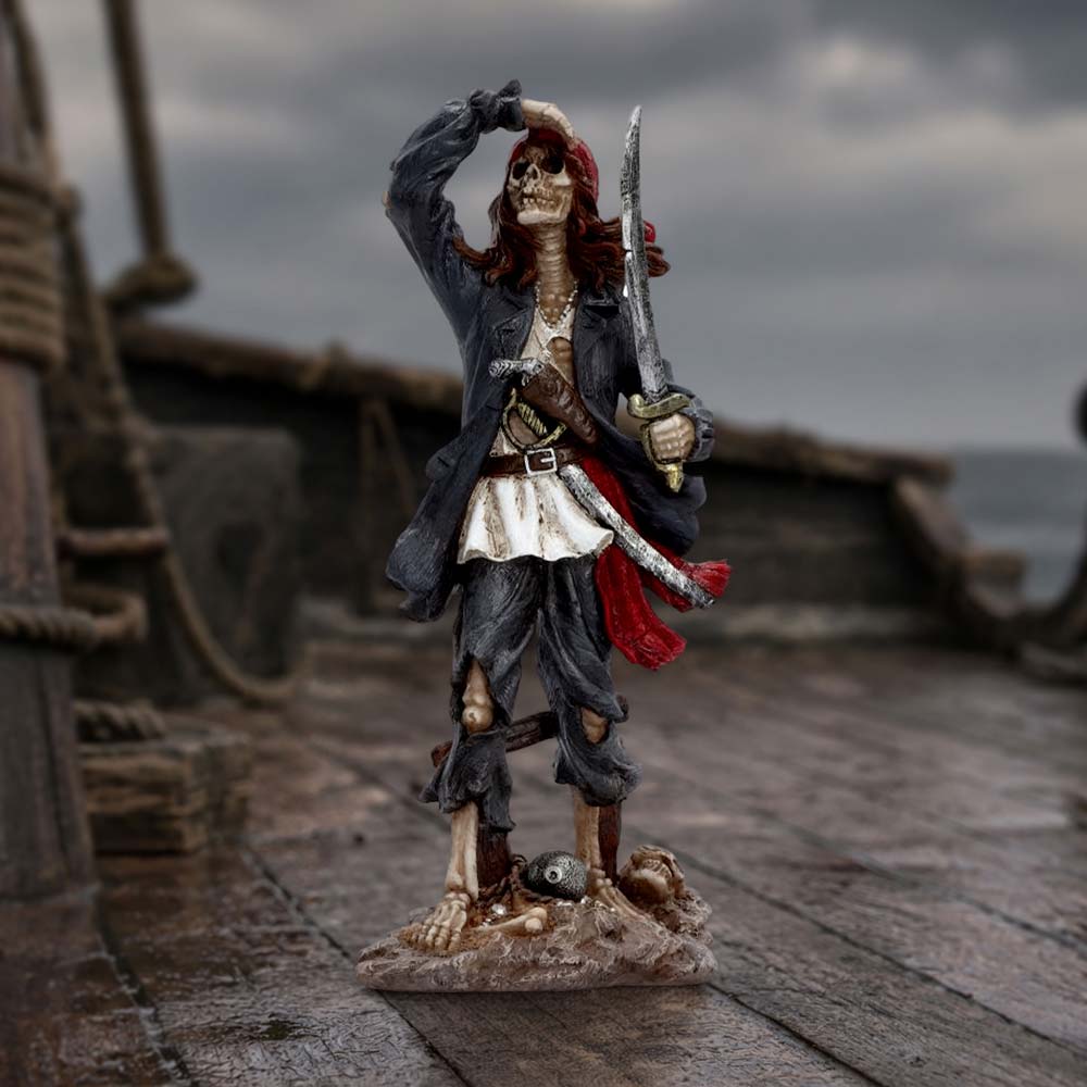 Skeletal Sailor Pirate Figurine 23.5cm