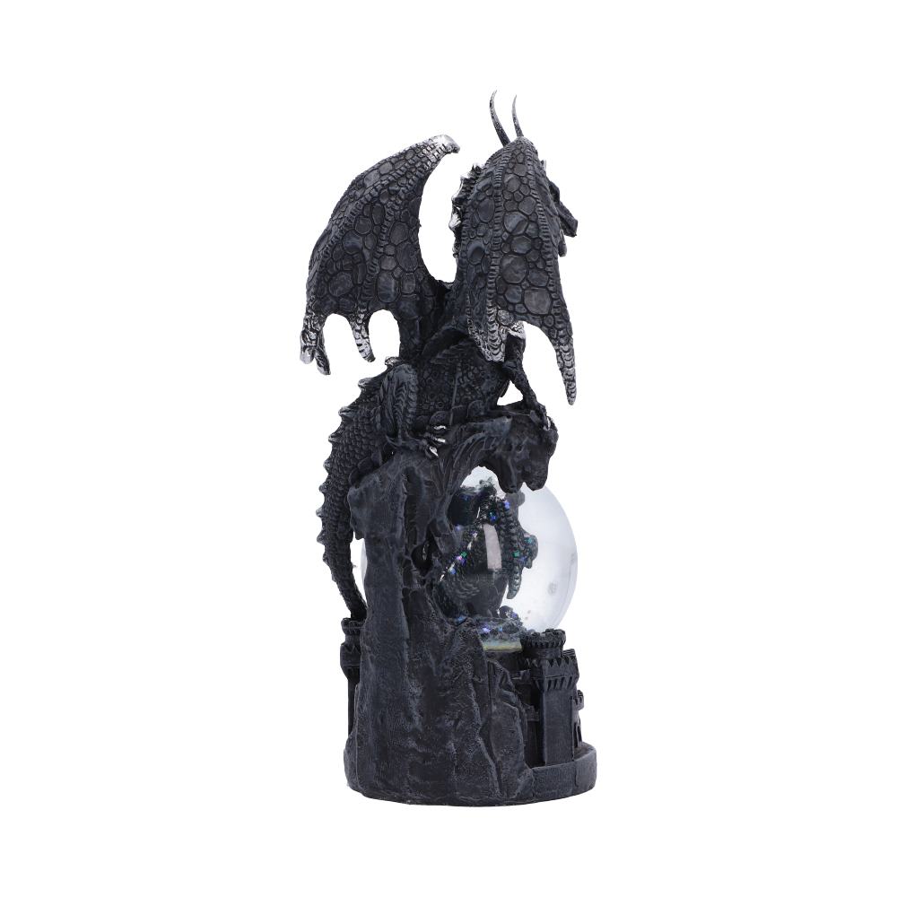 Black Dragon Snow Globe Cross Figurine 20.7cm