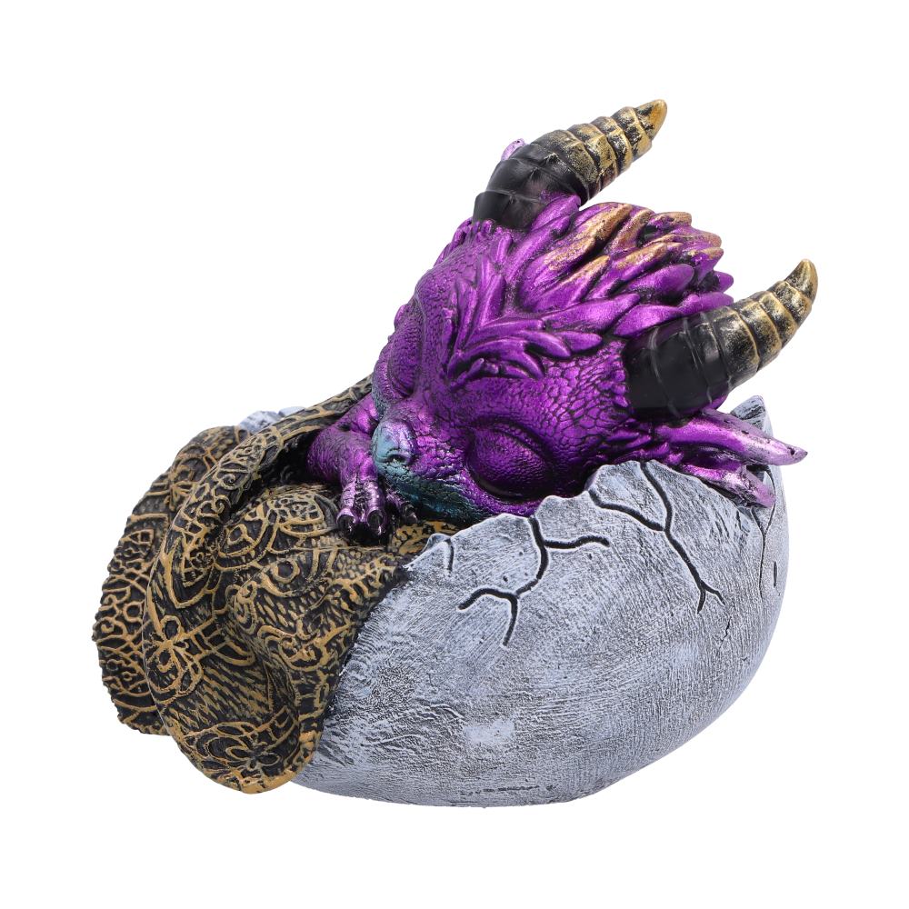 Purple Sleeping Dragon Figurine 9.5cm
