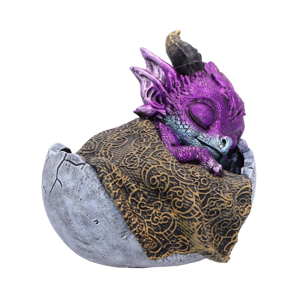 Purple Sleeping Dragon Figurine 9.5cm