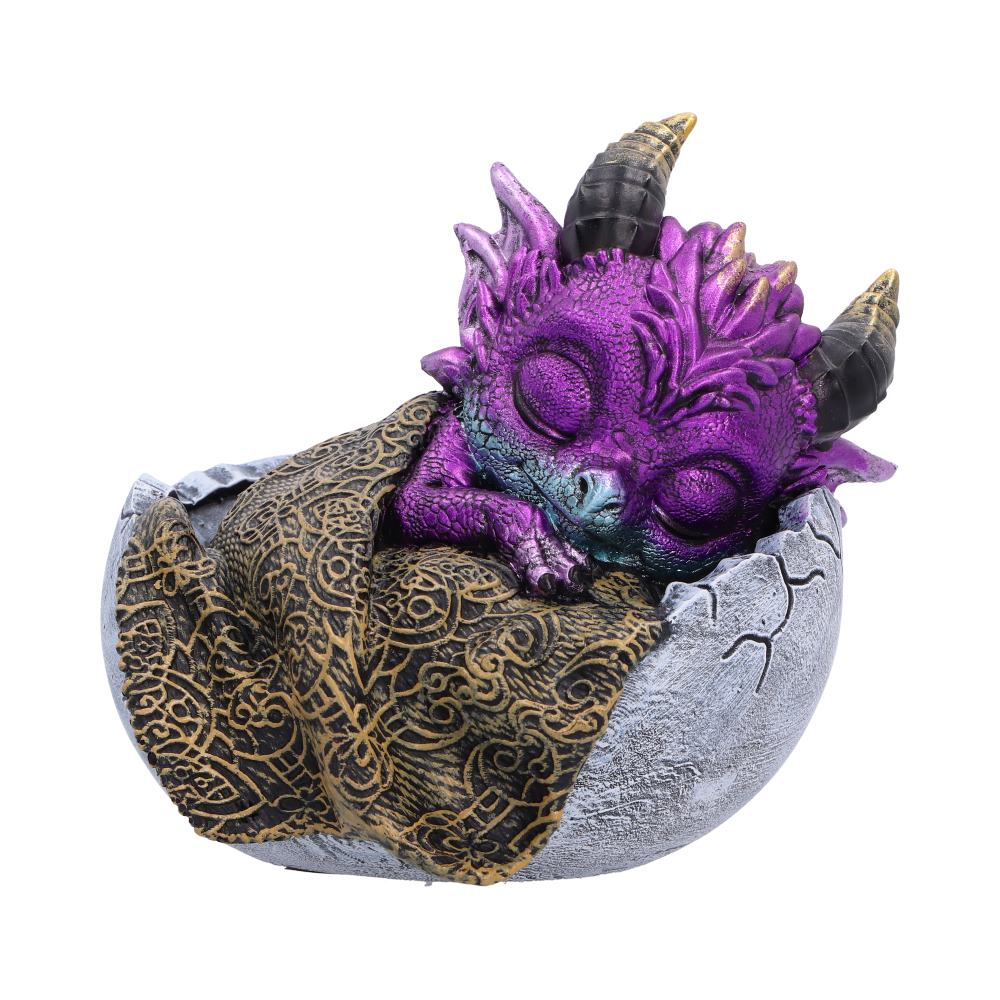Purple Sleeping Dragon Figurine 9.5cm